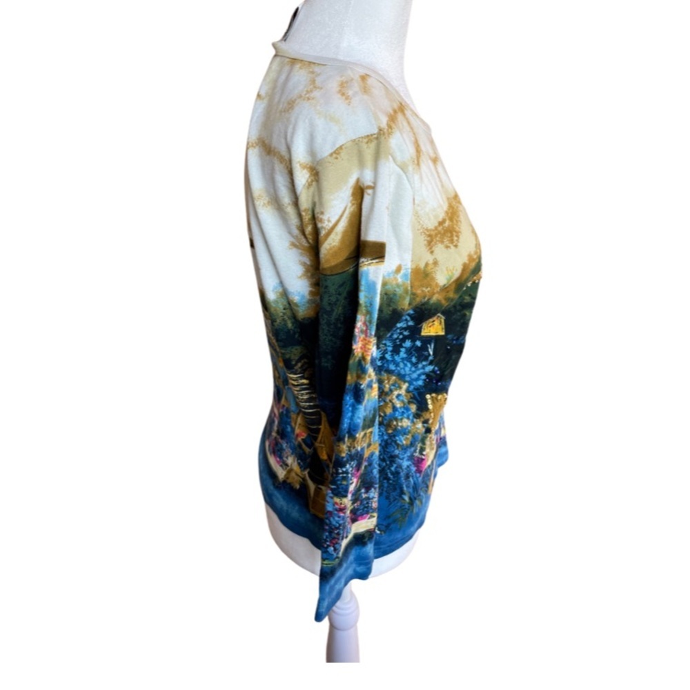 Take Two gorgeous garden blouse with sequin detail L - Picture 2 of 7